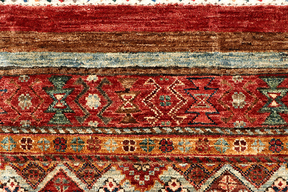 Multi Colored Kazak 2' 9 x 9' 8 - No. 67875 - ALRUG Rug Store