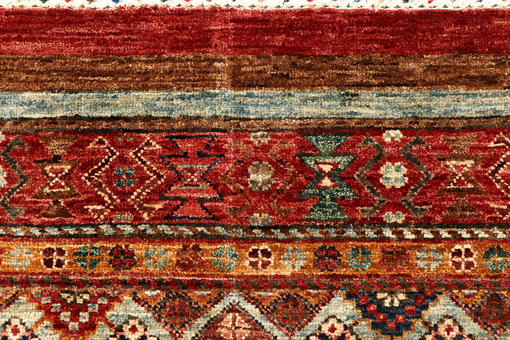 Multi Colored Kazak 2' 9 x 9' 8 - No. 67875 - ALRUG Rug Store