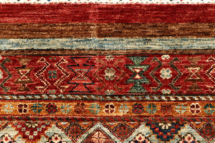 Multi Colored Kazak 2' 9 x 9' 8 - No. 67875 - ALRUG Rug Store