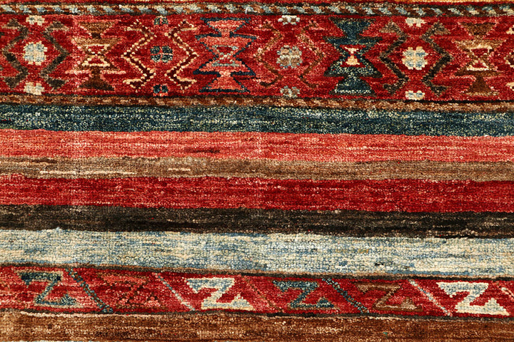 Multi Colored Kazak 2' 9 x 9' 8 - No. 67875 - ALRUG Rug Store