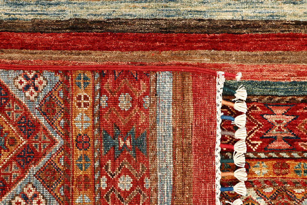 Multi Colored Kazak 2' 9 x 9' 8 - No. 67875 - ALRUG Rug Store