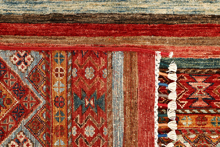 Multi Colored Kazak 2' 9 x 9' 8 - No. 67875 - ALRUG Rug Store