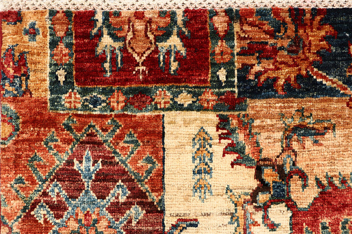 Multi Colored Kazak 2' 6 x 6' 11 - No. 67876 - ALRUG Rug Store