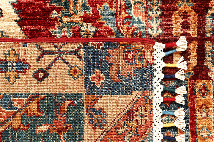 Multi Colored Kazak 2' 6 x 6' 11 - No. 67876 - ALRUG Rug Store