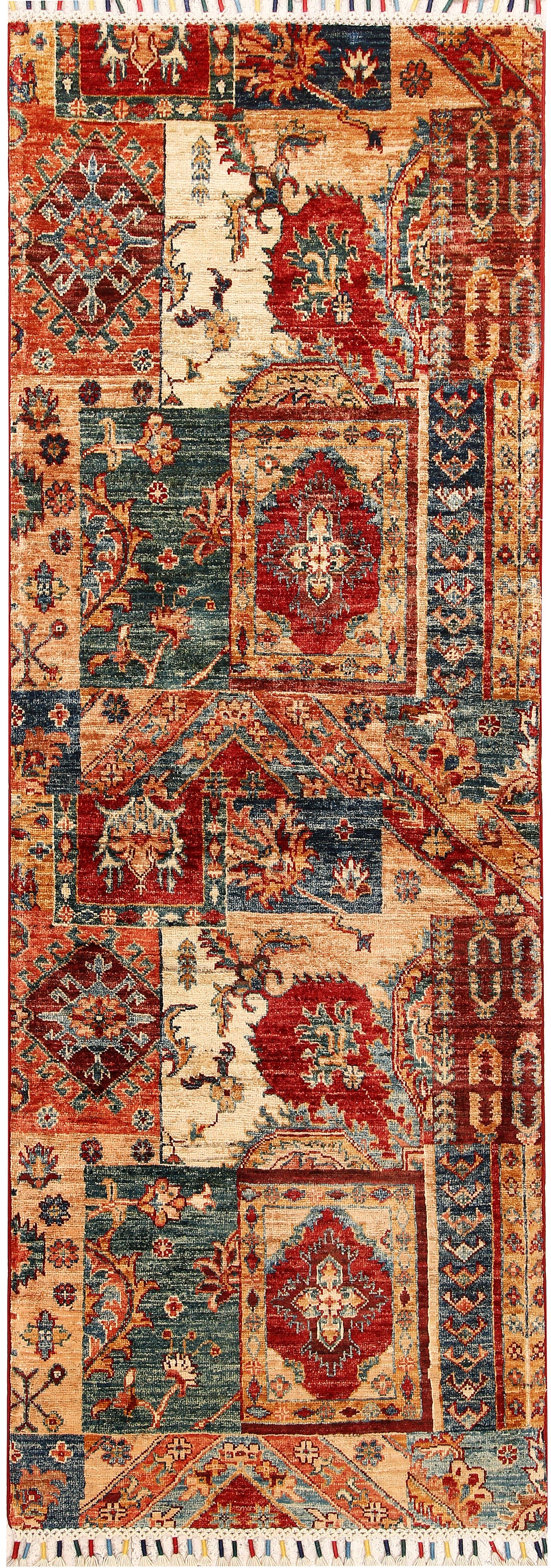 Multi Colored Kazak 2' 6 x 6' 11 - No. 67876 - ALRUG Rug Store