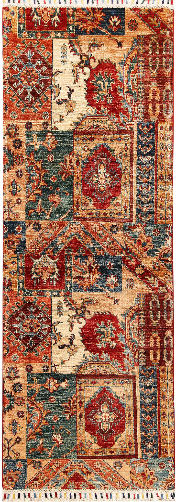 Multi Colored Kazak 2' 6 x 6' 11 - No. 67876 - ALRUG Rug Store