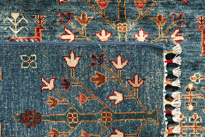 Multi Colored Kazak 4' x 6' 1 - No. 67878 - ALRUG Rug Store