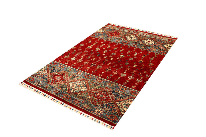 Multi Colored Kazak 3' 10 x 5' 8 - No. 67879 - ALRUG Rug Store
