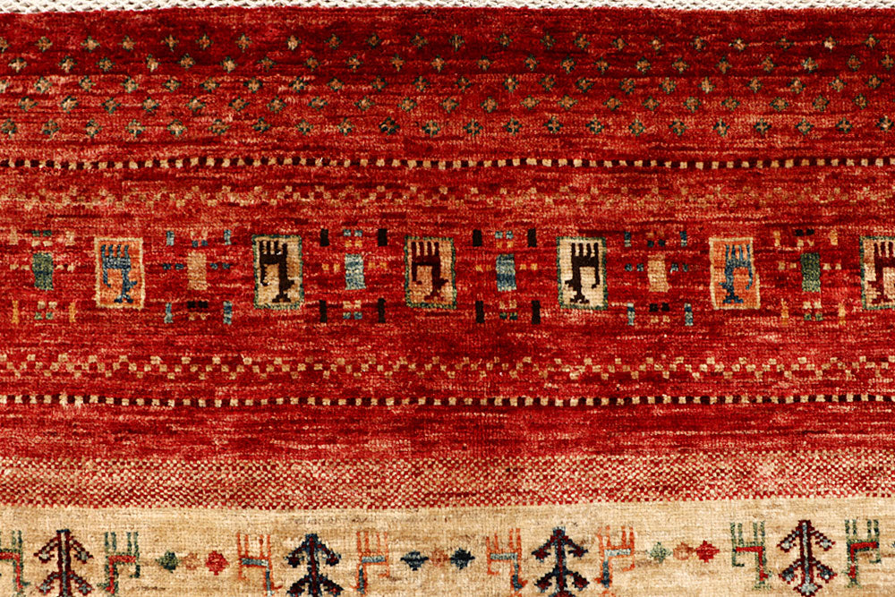 Multi Colored Kazak 5' x 6' 10 - No. 67880 - ALRUG Rug Store