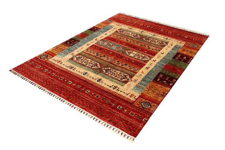 Multi Colored Kazak 5' x 6' 10 - No. 67880 - ALRUG Rug Store