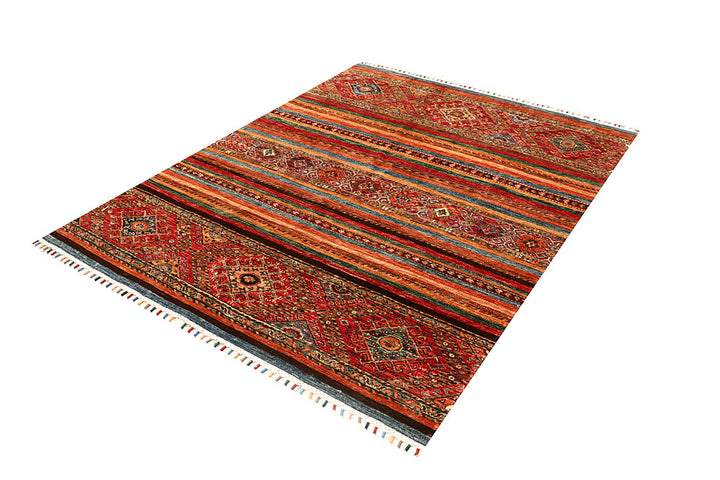 Multi Colored Kazak 5' x 6' 6 - No. 67881 - ALRUG Rug Store