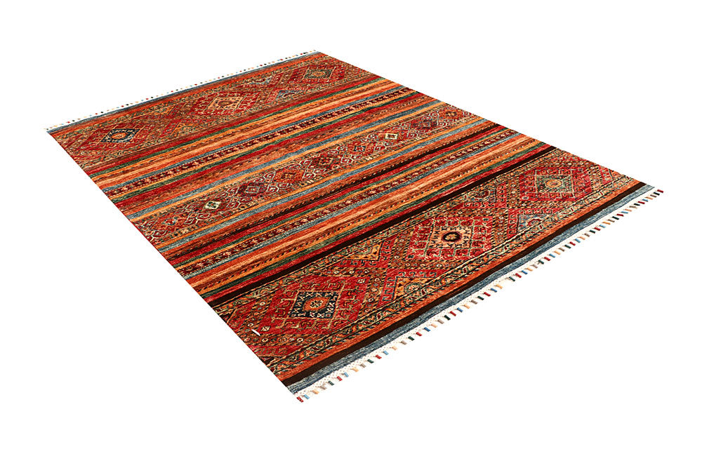 Multi Colored Kazak 5' x 6' 6 - No. 67881 - ALRUG Rug Store