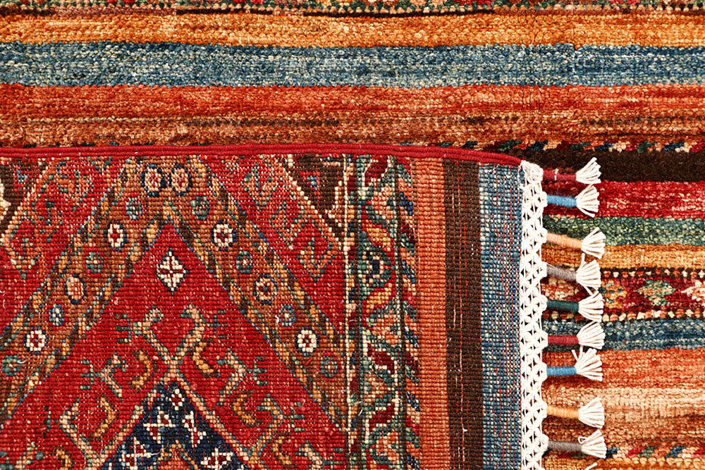 Multi Colored Kazak 5' x 6' 6 - No. 67881 - ALRUG Rug Store