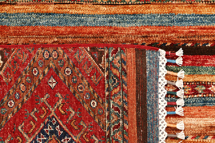 Multi Colored Kazak 5' x 6' 6 - No. 67881 - ALRUG Rug Store