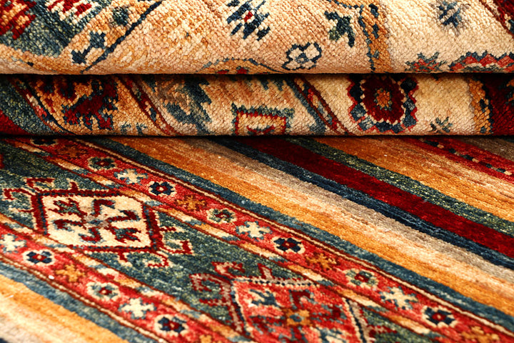 Multi Colored Kazak 5' 7 x 7' 7 - No. 67882 - ALRUG Rug Store