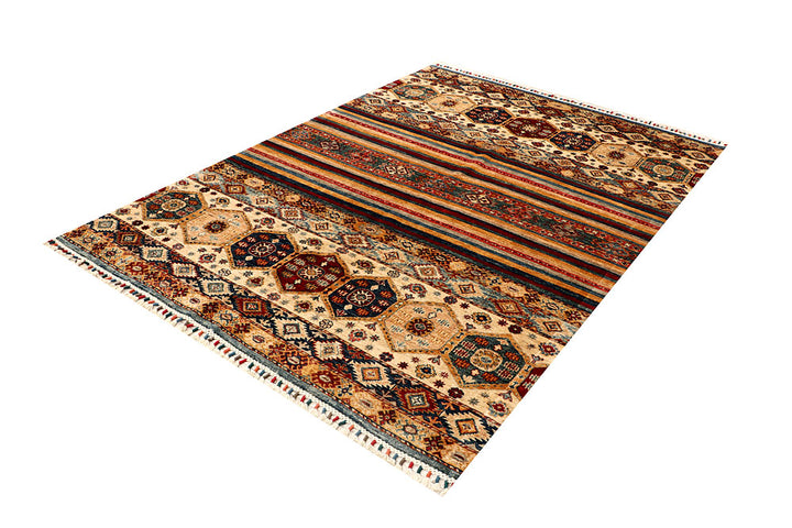 Multi Colored Kazak 5' 7 x 7' 7 - No. 67882 - ALRUG Rug Store