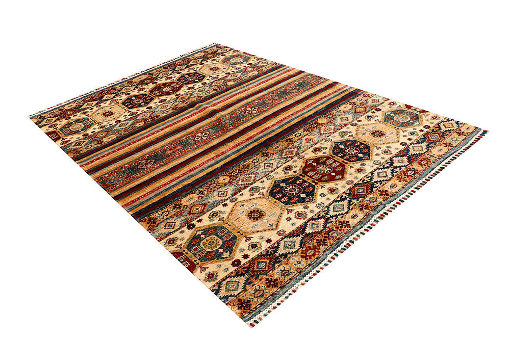 Multi Colored Kazak 5' 7 x 7' 7 - No. 67882 - ALRUG Rug Store