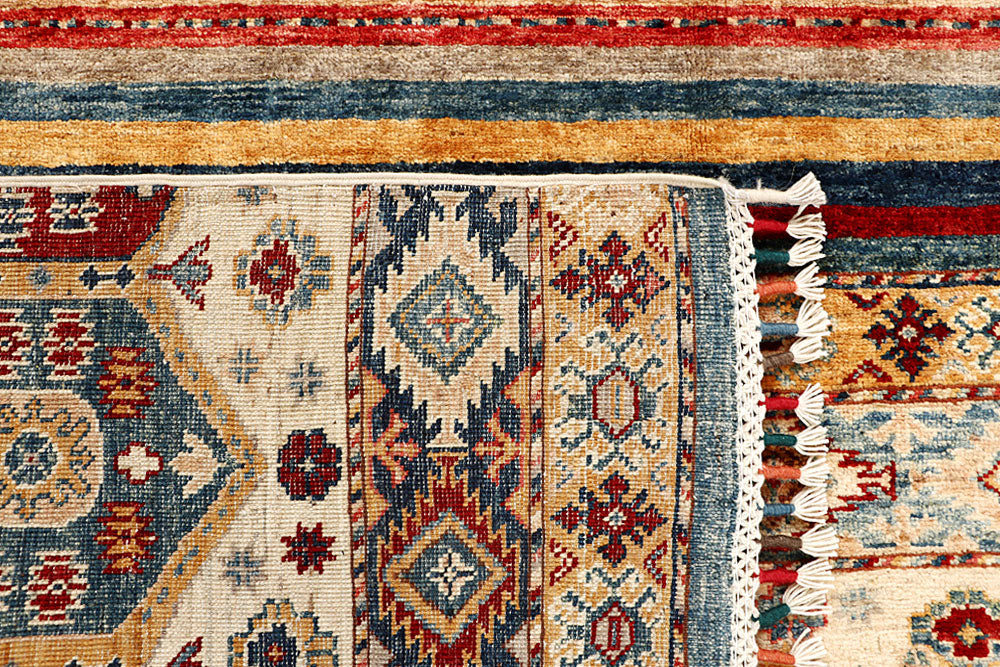Multi Colored Kazak 5' 7 x 7' 7 - No. 67882 - ALRUG Rug Store