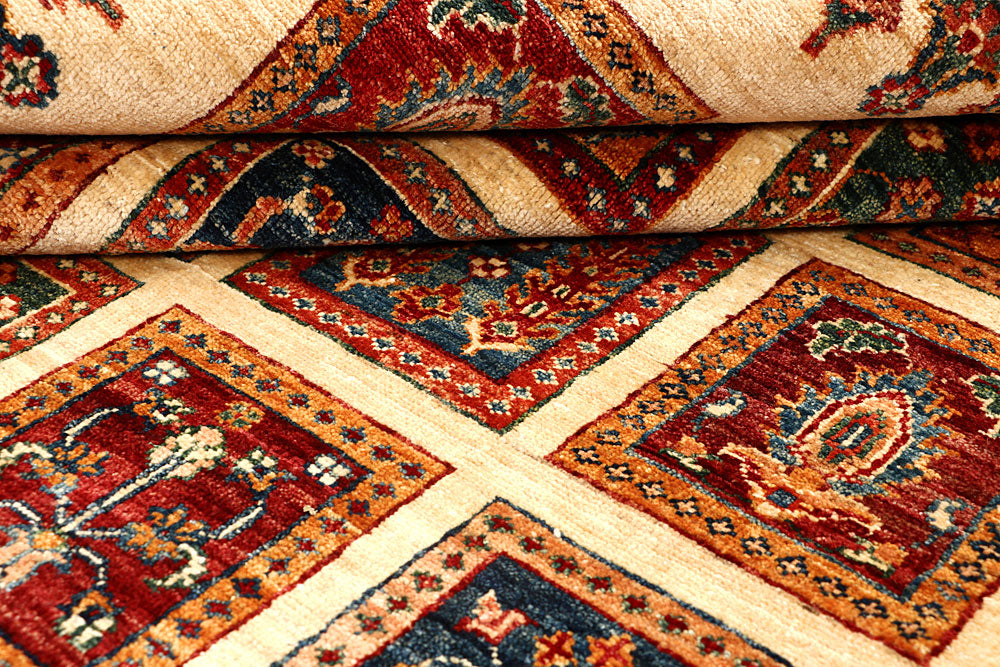 Multi Colored Kazak 5' 8 x 8' 2 - No. 67884 - ALRUG Rug Store
