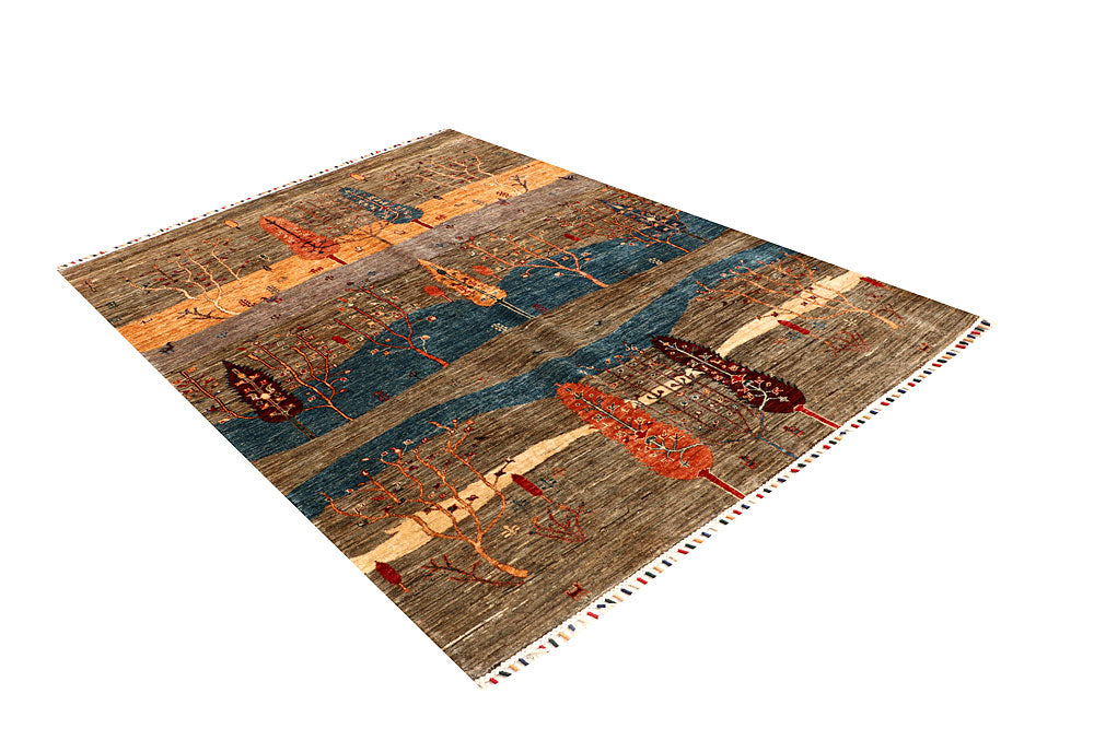 Multi Colored Kazak 5' 8 x 7' 10 - No. 67885 - ALRUG Rug Store