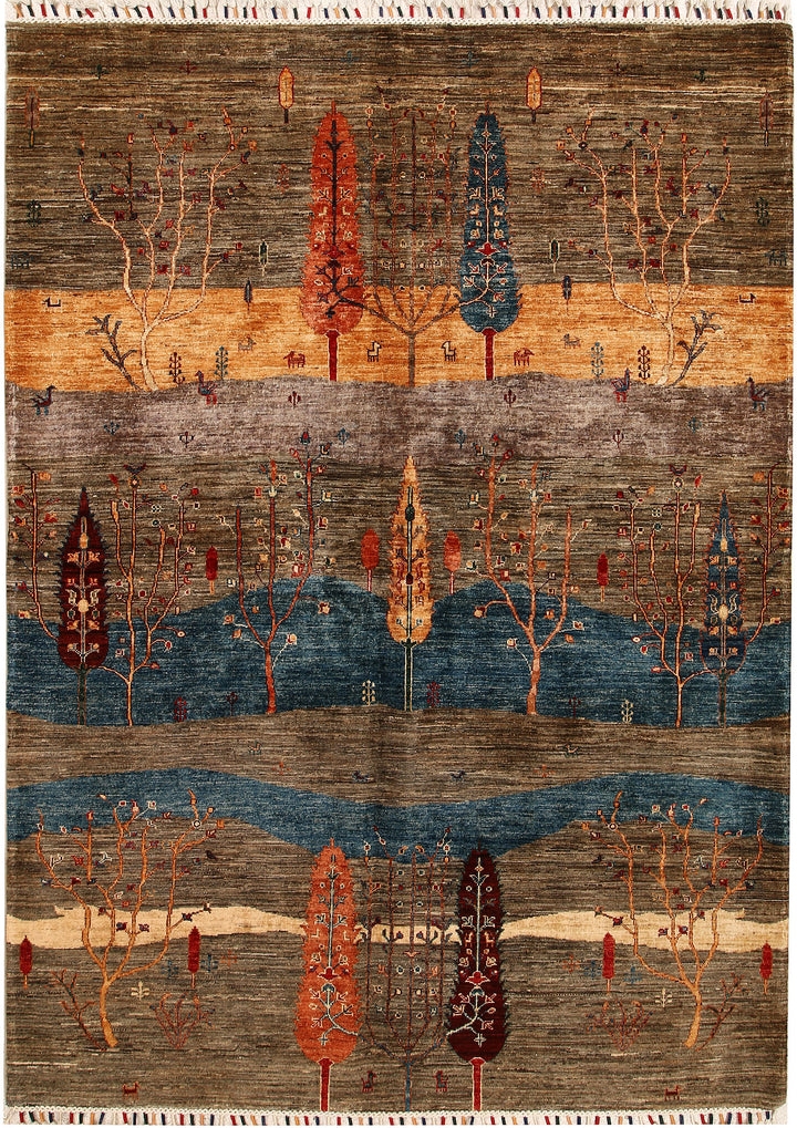 Multi Colored Kazak 5' 8 x 7' 10 - No. 67885 - ALRUG Rug Store