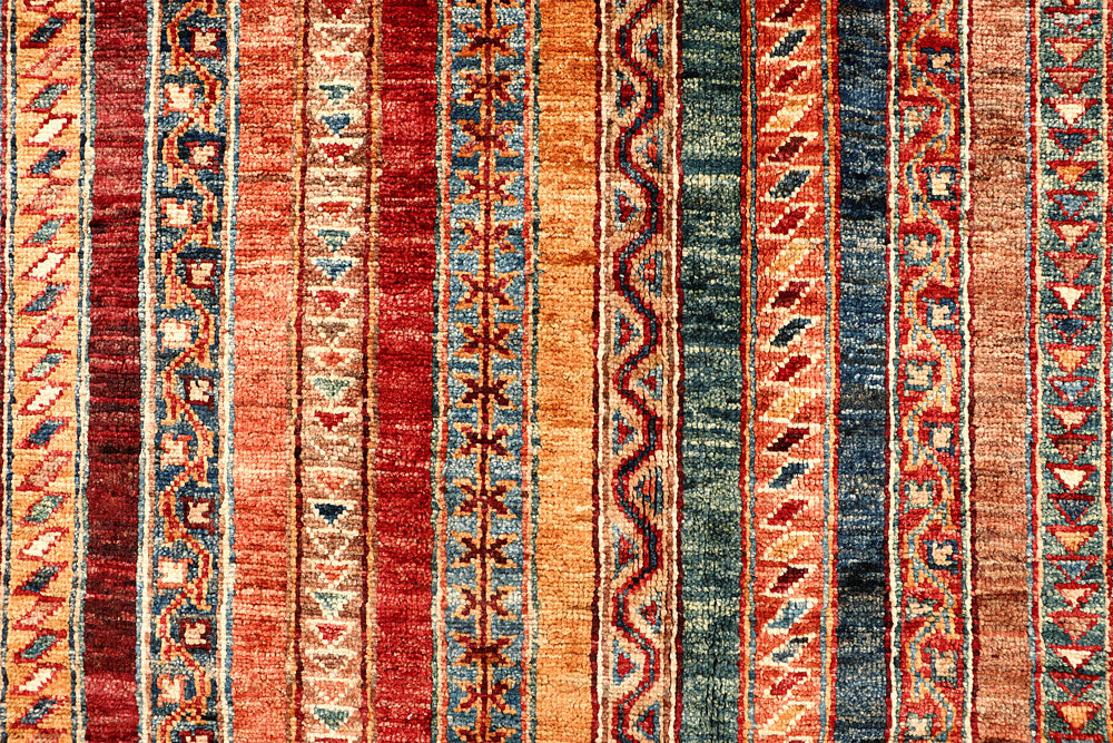 Multi Colored Kazak 5' 8 x 8' 1 - No. 67888 - ALRUG Rug Store