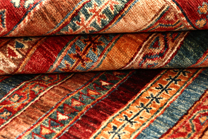 Multi Colored Kazak 5' 8 x 8' 1 - No. 67888 - ALRUG Rug Store