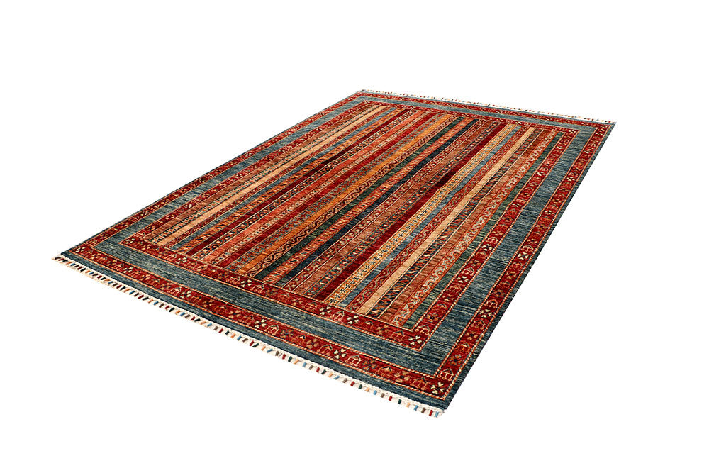 Multi Colored Kazak 5' 8 x 8' 1 - No. 67888 - ALRUG Rug Store