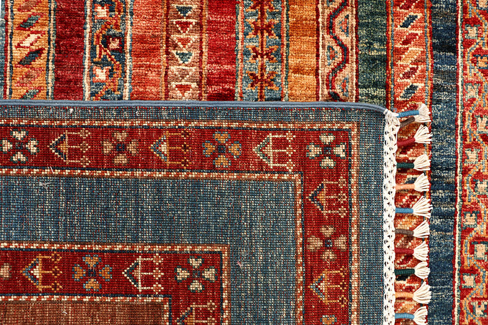 Multi Colored Kazak 5' 8 x 8' 1 - No. 67888 - ALRUG Rug Store