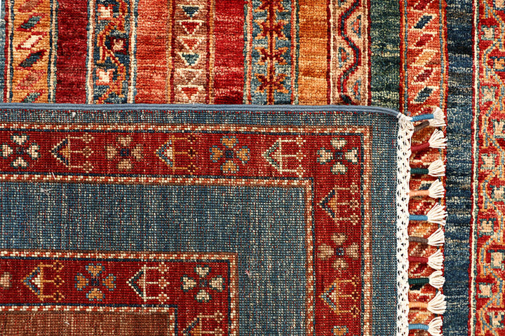 Multi Colored Kazak 5' 8 x 8' 1 - No. 67888 - ALRUG Rug Store