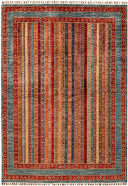 Multi Colored Kazak 5' 8 x 8' 1 - No. 67888 - ALRUG Rug Store