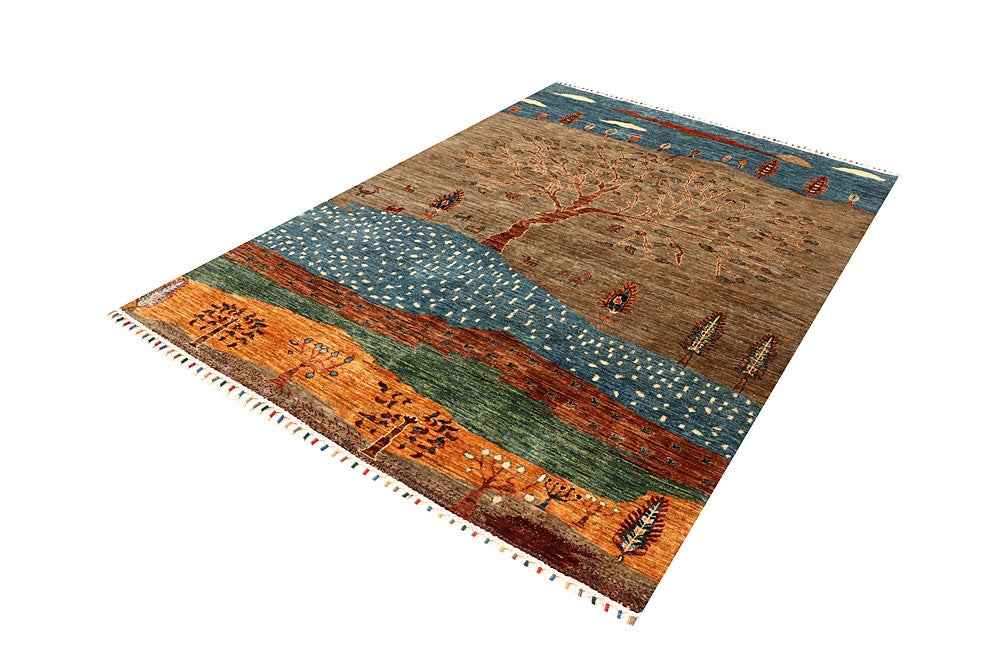 Multi Colored Kazak 5' 8 x 8' 1 - No. 67889 - ALRUG Rug Store