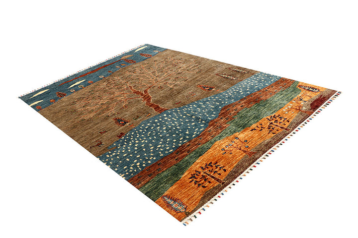 Multi Colored Kazak 5' 8 x 8' 1 - No. 67889 - ALRUG Rug Store