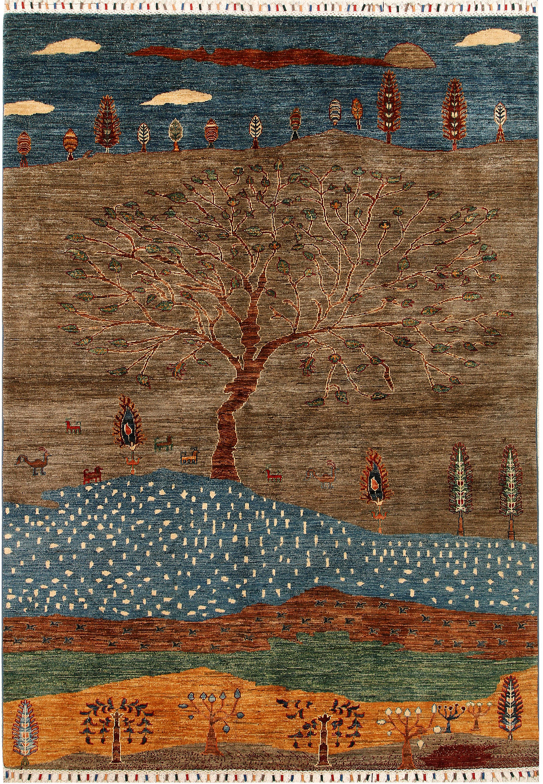 Multi Colored Kazak 5' 8 x 8' 1 - No. 67889 - ALRUG Rug Store