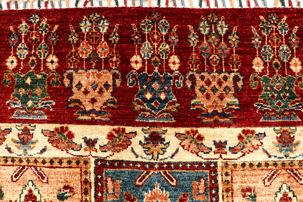 Multi Colored Kazak 5' 10 x 8' - No. 67890 - ALRUG Rug Store