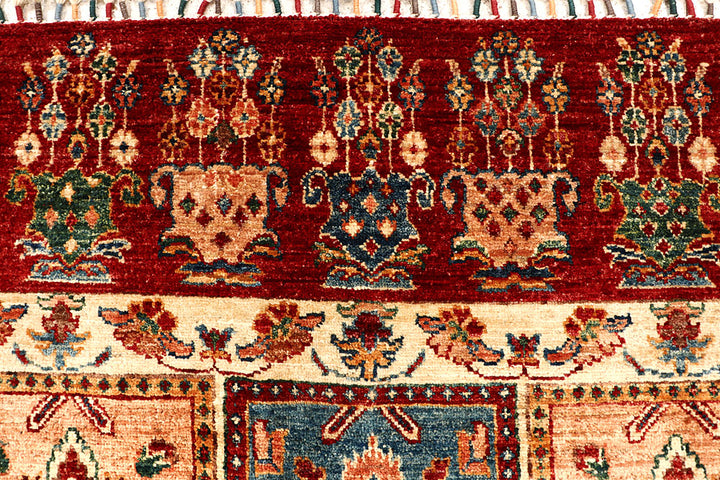 Multi Colored Kazak 5' 10 x 8' - No. 67890 - ALRUG Rug Store