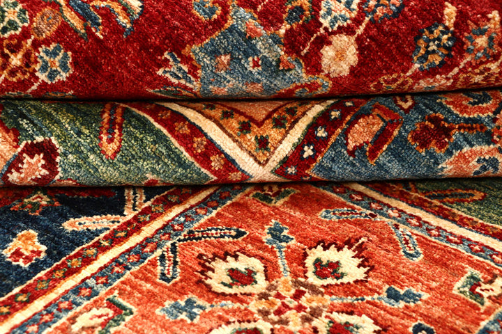 Multi Colored Kazak 5' 10 x 8' - No. 67890 - ALRUG Rug Store