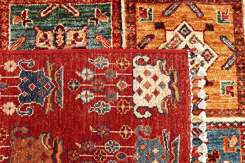 Multi Colored Kazak 5' 10 x 8' - No. 67890 - ALRUG Rug Store
