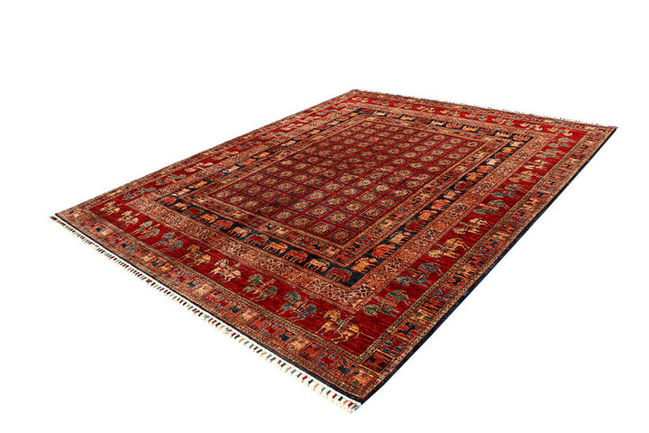 Multi Colored Kazak 8'  2" x 10'  1" - No. QA17570
