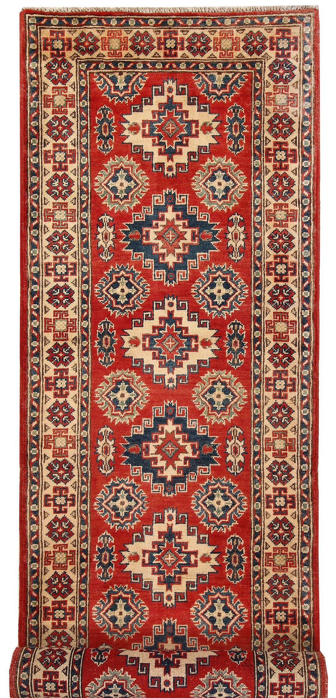 Firebrick Kazak 2' 9 x 9' 7 - No. 67905 - ALRUG Rug Store