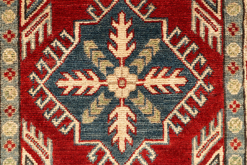 Firebrick Kazak 2' 7 x 10' 2 - No. 67909 - ALRUG Rug Store