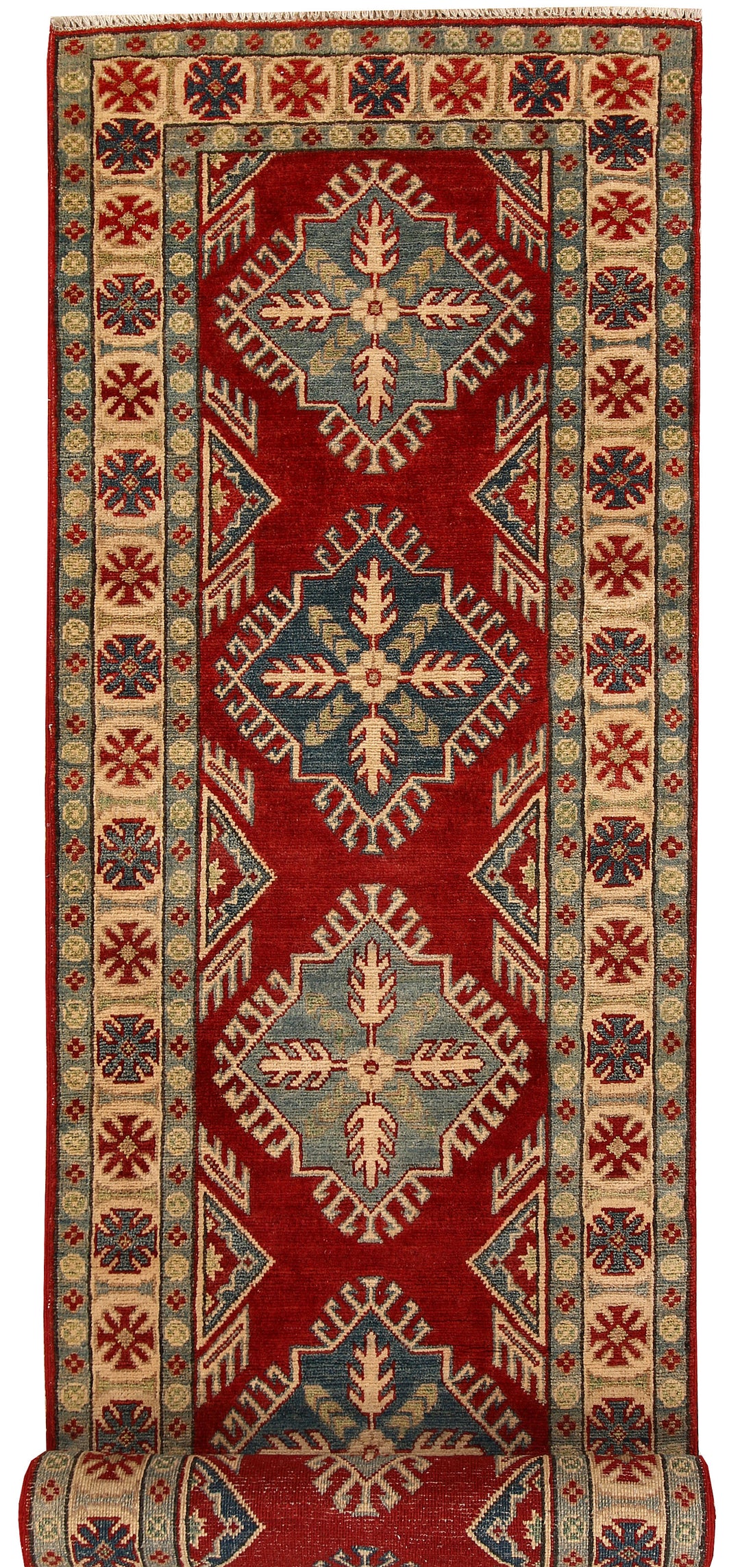Firebrick Kazak 2' 7 x 10' 2 - No. 67909 - ALRUG Rug Store