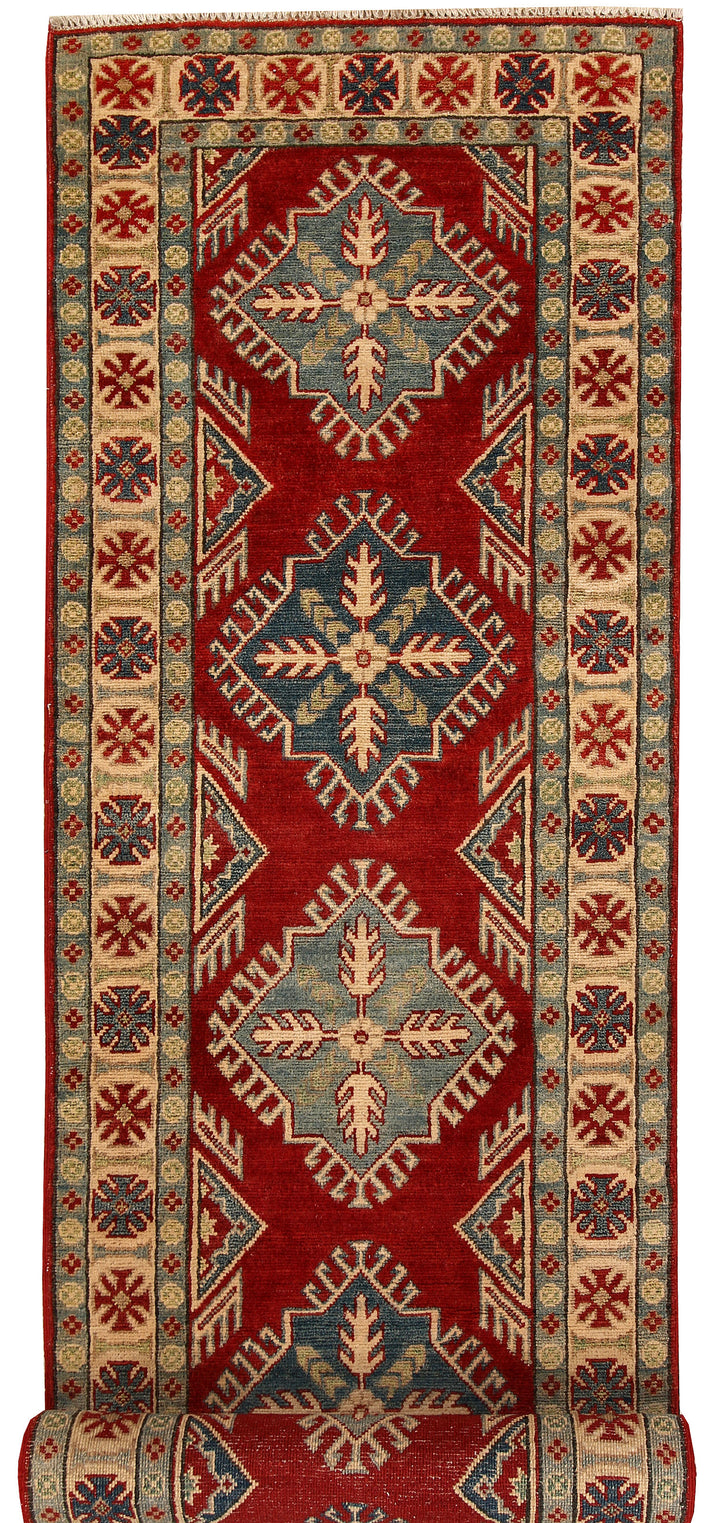 Firebrick Kazak 2' 7 x 10' 2 - No. 67909 - ALRUG Rug Store