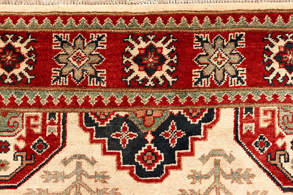 Bisque Kazak 5' 1 x 6' 8 - No. 67910 - ALRUG Rug Store
