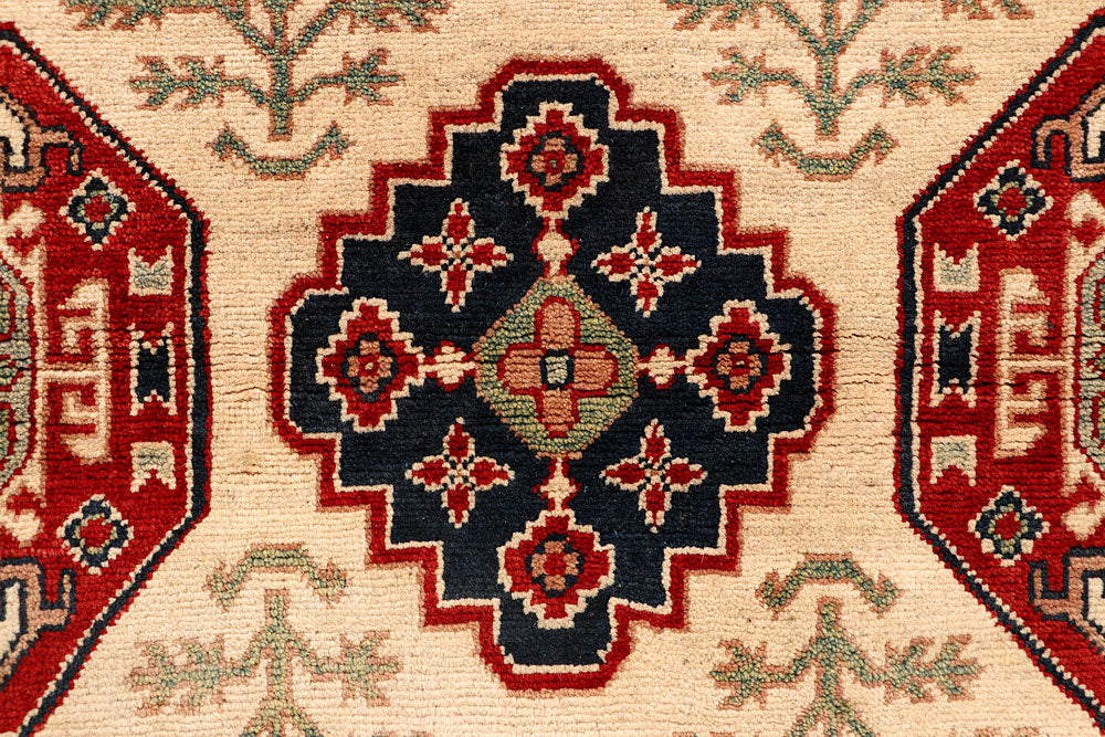 Bisque Kazak 5' 1 x 6' 8 - No. 67910 - ALRUG Rug Store