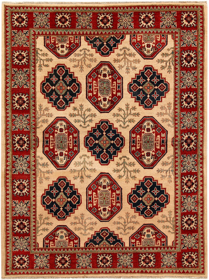 Bisque Kazak 5' 1 x 6' 8 - No. 67910 - ALRUG Rug Store