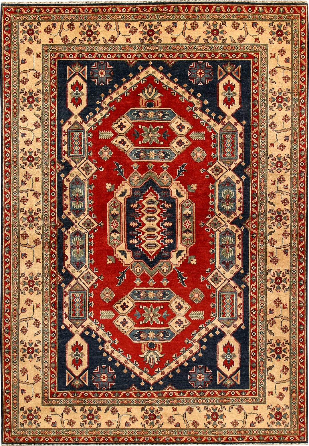 Firebrick Kazak 6' 8 x 9' 9 - No. 67914 - ALRUG Rug Store