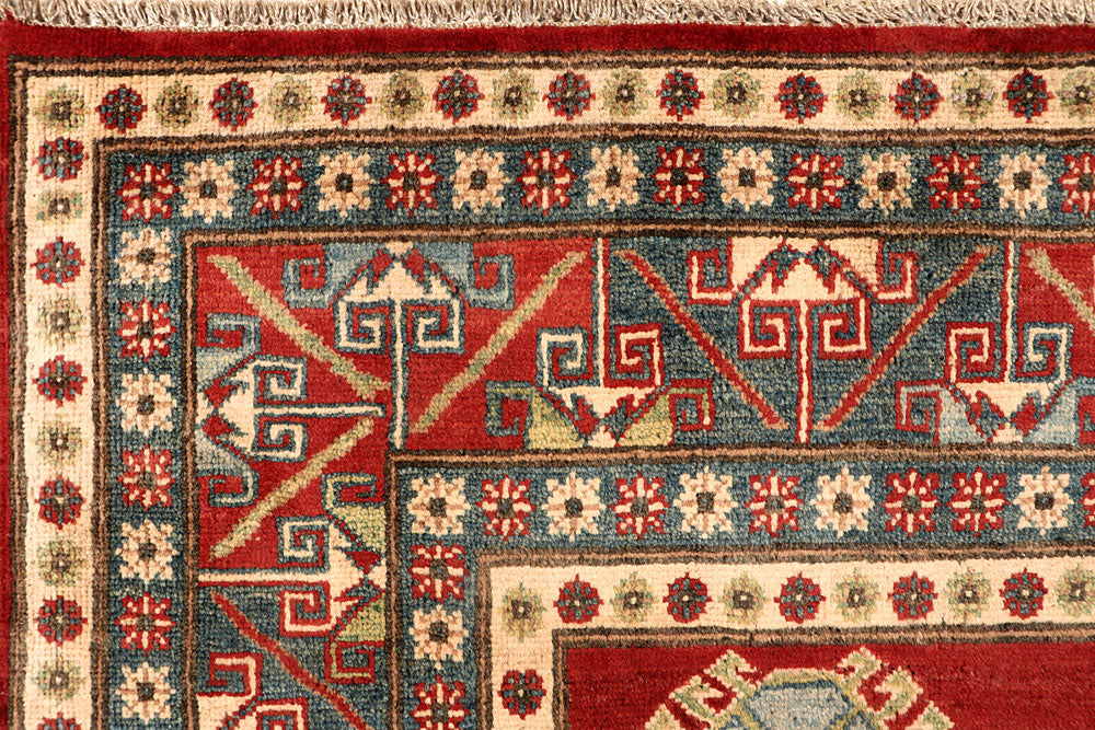 Firebrick Kazak 6' 7 x 9' 11 - No. 67915 - ALRUG Rug Store