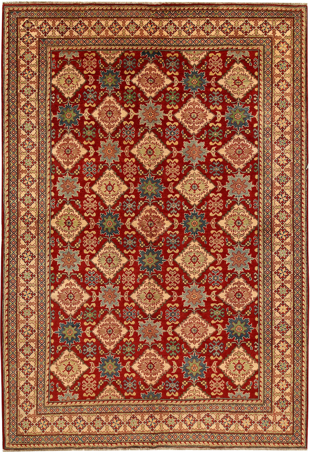 Firebrick Kazak 6' 8 x 10' - No. 67917 - ALRUG Rug Store