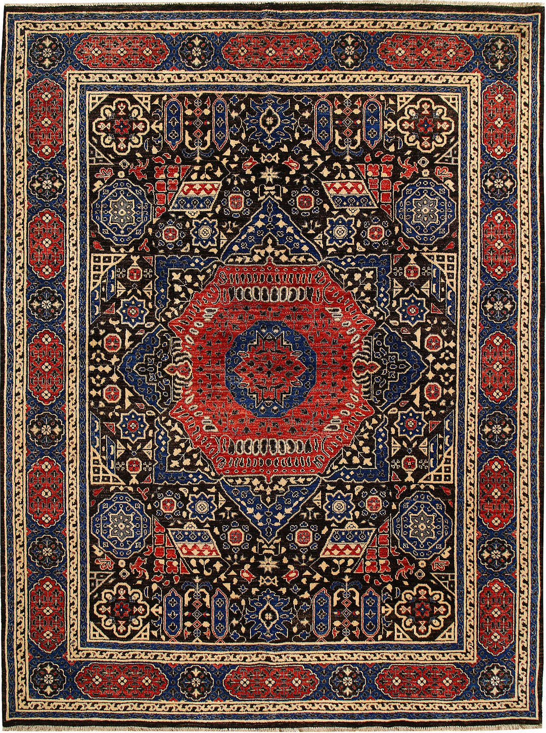 Multi Colored Mamluk 8' 11 x 12' - No. 67925 - ALRUG Rug Store
